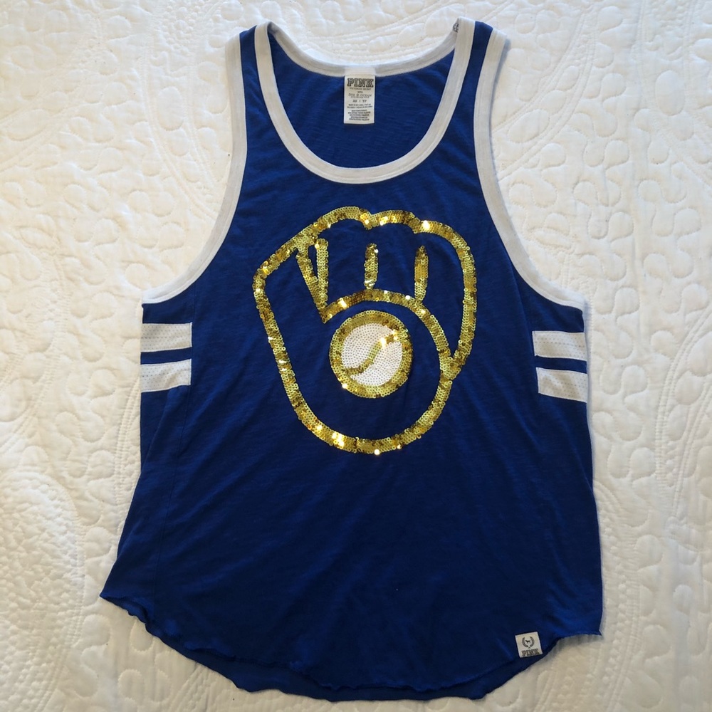PINK Brewers tank top.